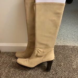 Women’s tan suede boots